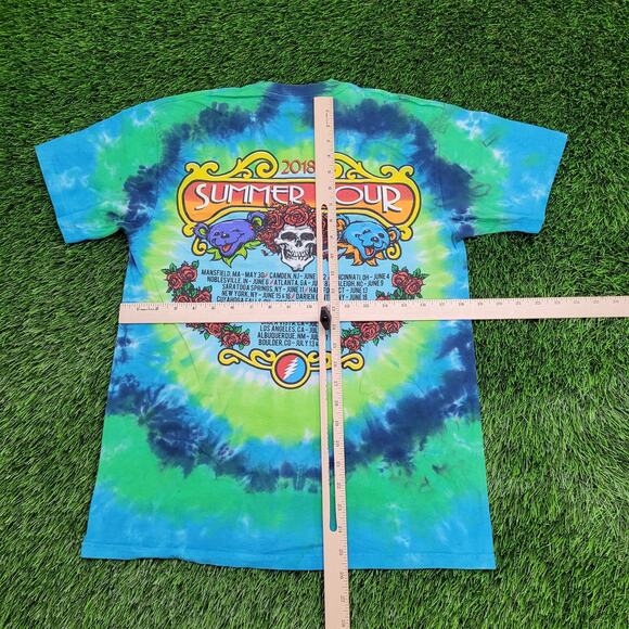 Grateful-Dead Shirt S/M 19x26 Tie-Dye Blue - Picture 5 of 14